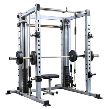 Balanced Smith machine isolated on transparent background  
