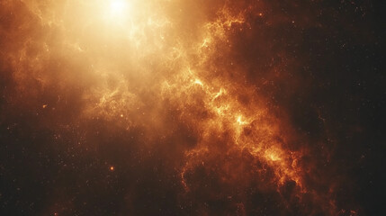 Naklejka premium A mesmerizing cosmic scene with vibrant psychedelic colors, swirling galaxies, and shining stars, symbolizing the vastness and mystery of the universe.