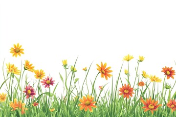 Fototapeta premium Summer meadow beautiful