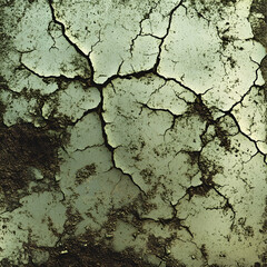 old cracked wall