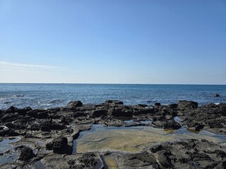 jeju island, island, 제주도, 제주, 도구리알, 파도