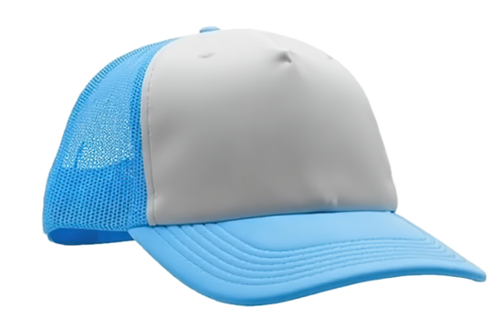 Blue trucker cap