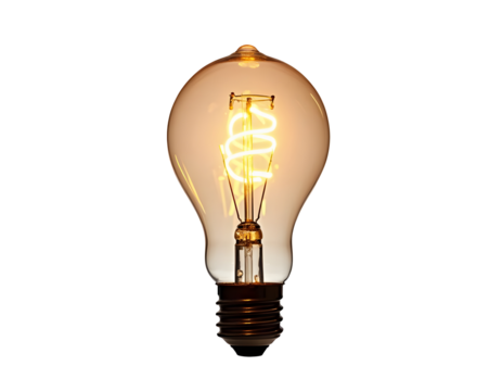 Illumination: A Glowing Vintage Light Bulb