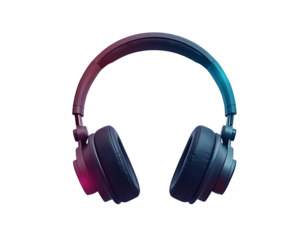 Neon Gradient Headphones: Immersive Audio Experience