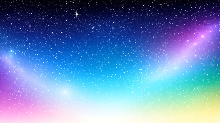 Obraz premium Radiant Galactic Starscape Celestial Sky Universe Twinkling Nebula Cosmic Dust and Interstellar Gas