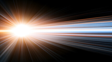 Radiant Light Burst in Deep Space Abstract Design Optical Illusion Background Creative Graphic