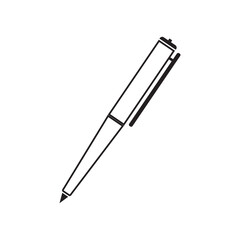 pen icon logo vector design, this image can be used for making company logos and others