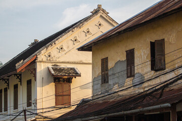 French colonial-style buildings, Luang Prabang, Laos