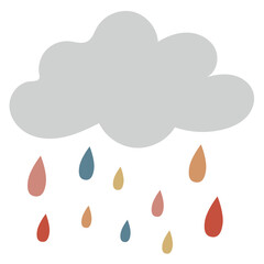 Boho Rainbow Clipart Set