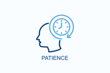 Patience Icon Or Logo Isolated Illustration
