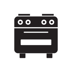 stove icon logo vector design