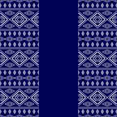 stitch Japanese Sashiko pattern embroidery abstract seamless geometric ornaments white stitch line artwork indigo blue background fashion design template decoration hand drawn printed needlework quilt