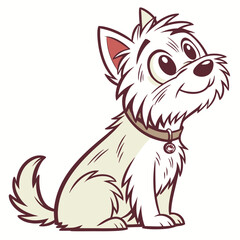High Quality Yorkshire Terrier Dog Vector Illustration
