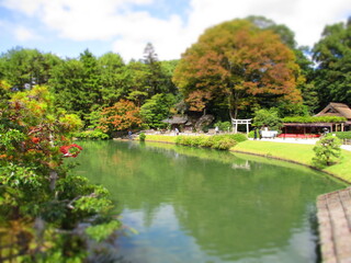 Korakuen Garden, Okayama, Japan - Diorama Effect