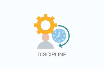 Discipline Icon Or Logo Isolated Illustration