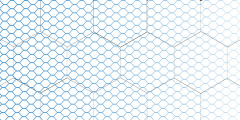 Fototapeta premium Soccer goal mesh, fishnet pattern or fish net background, vector seamless texture. Black rope net pattern on white, fishing of football goal or sport net and fishnet with knot grid or wire netting