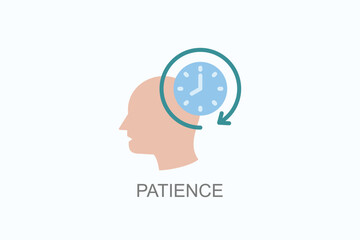 Patience Icon Or Logo Isolated Illustration