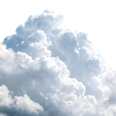 Cloud formation creating a dramatic sky at midday with varying shades of gray and white