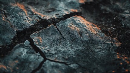 Fototapeta premium Cracked Earth Texture in Natural Drought Conditions of Landscape
