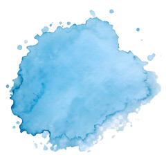 Obraz premium Background watercolor splash in soft blue tones for creative design projects