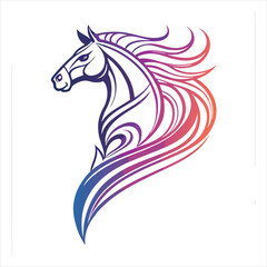 Abstract Galloping Horse