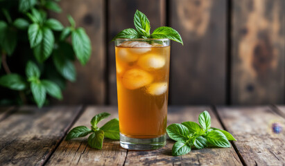 Herbal Iced Tea with Basil