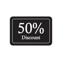 image of discount writing logo vector design icon, this image can be used for making logos, banners and others