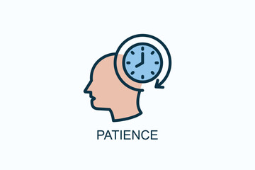Patience Icon Or Logo Isolated Illustration