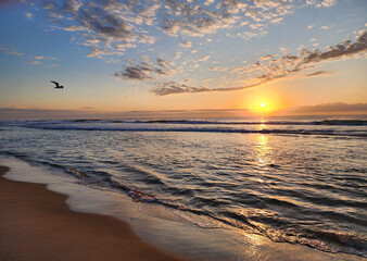 Magical Sunrise over the beach