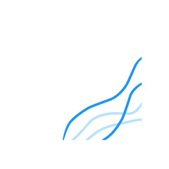 abstract blue corner border