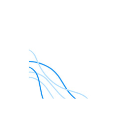 abstract blue corner border