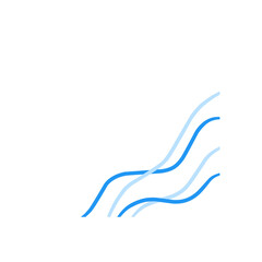 abstract blue corner border