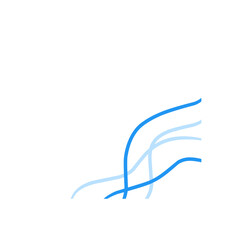 abstract blue corner border