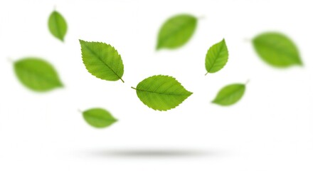 FOLHAS NO FUNDO BRANCO