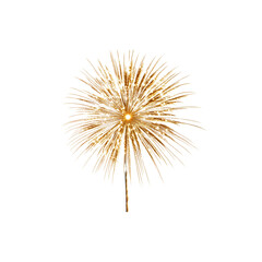 Obraz premium Fireworks isolated on white background. Simple style. 