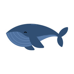 Big whale vector illustration