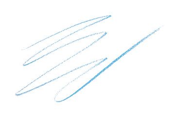 light blue pencil strokes isolated on transparent background