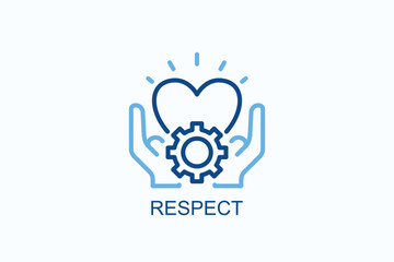 Respect Icon Or Logo Isolated Illustration