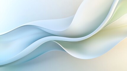 Obraz premium Abstract soft waves in pastel tones, creating a soothing and artistic background ideal for creative projects.