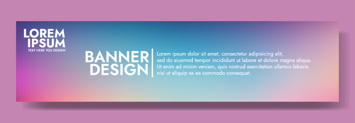 Modern banner design with a dreamy sky background