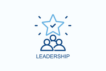 Leadership Icon Or Logo Isolated Illustration