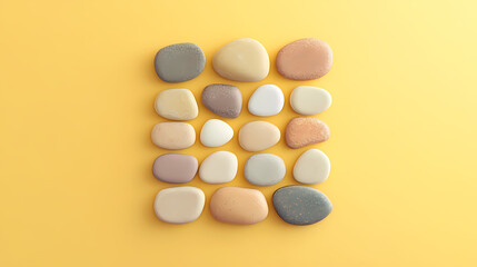 A Square of Sixteen Pebbles