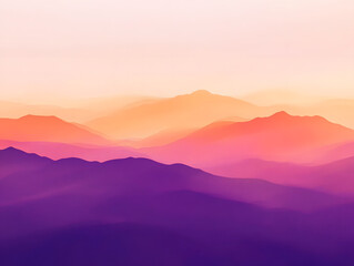 Fototapeta premium Abstract gradient of sunset on the mountain background.