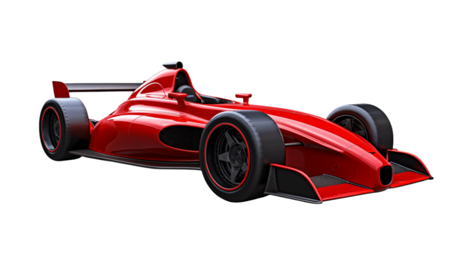 Red Race Car Speed Competition Formula Velocity