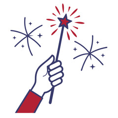 hand holding a red bow