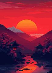 landscape japenese art