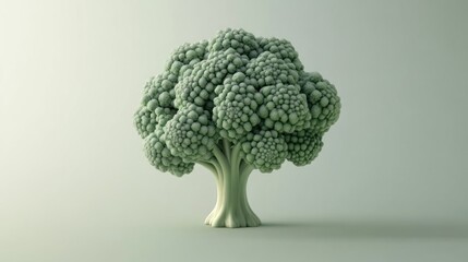 Broccoli tree, healthy food, studio shot, neutral background, healthy eating concept