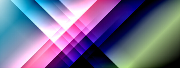 Dynamic shadow lines with gradient colors geometric background