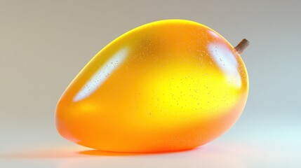 Realistic 3D Rendered Mango Fruit