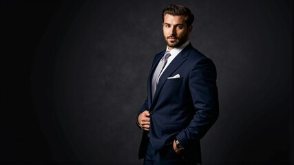 Confident Business Executive in a Luxury Suit – Leadership, Success, and Career Growth